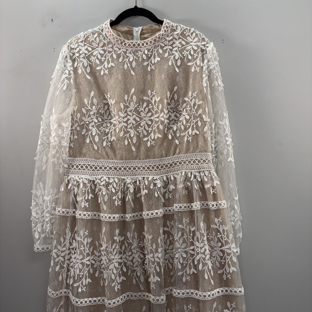 Ivy City Dress Co Sicily Dress Wowens 2XL In Champagne Wedding Whimsical Fairy - Picture 2 of 9
